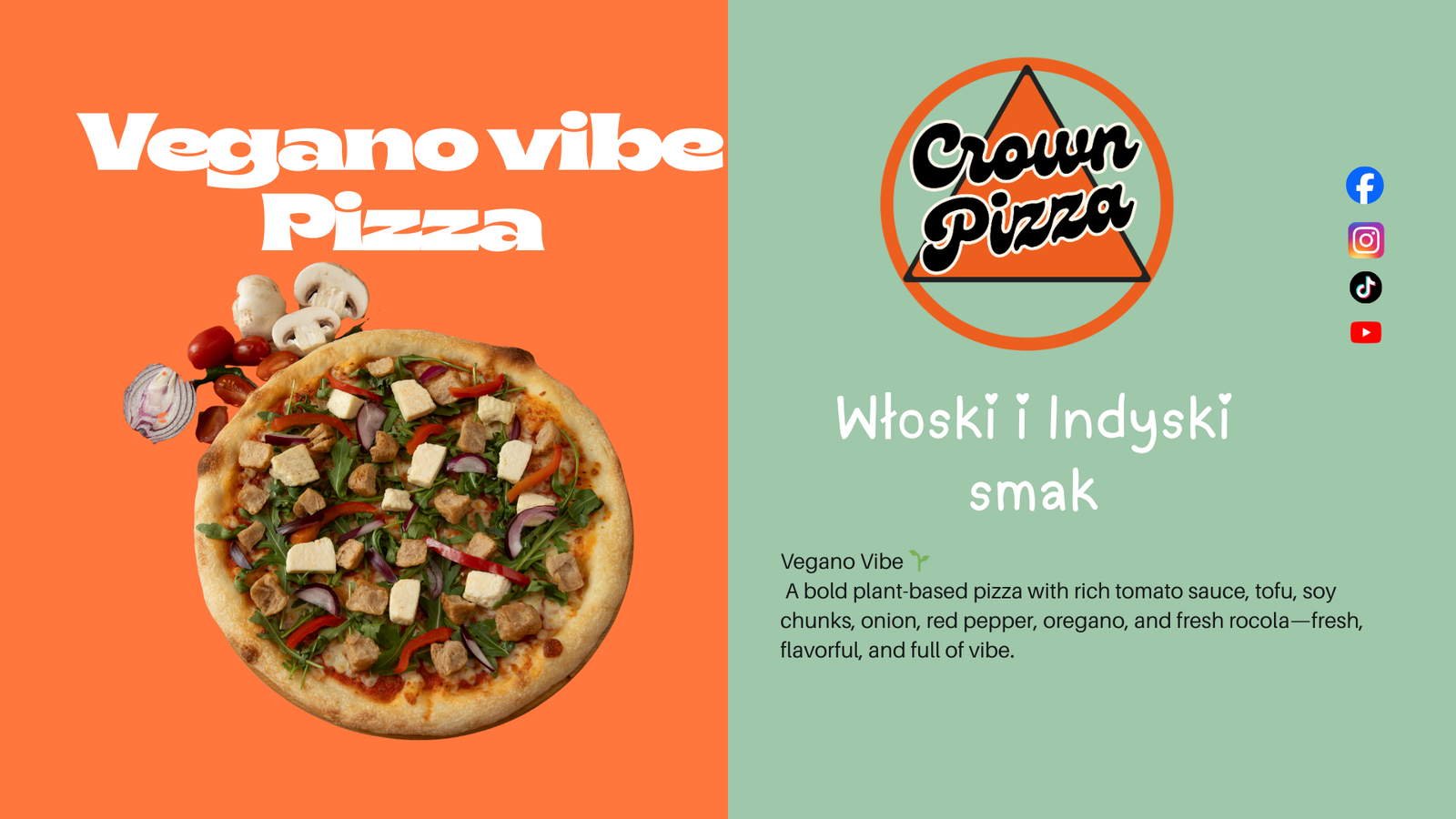 Najlepsze promocje na wegańską pizzę w Krakowie – oferty Crown Pizza
